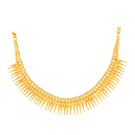Sophisticated Gleam Gold Short Necklace