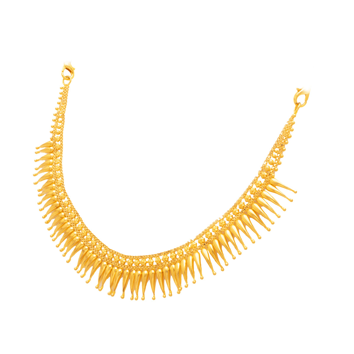 Sophisticated Gleam Gold Short Necklace