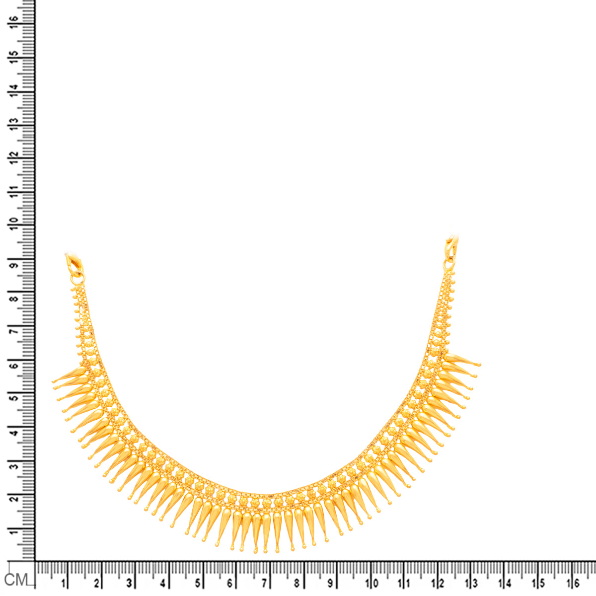 Sophisticated Gleam Gold Short Necklace