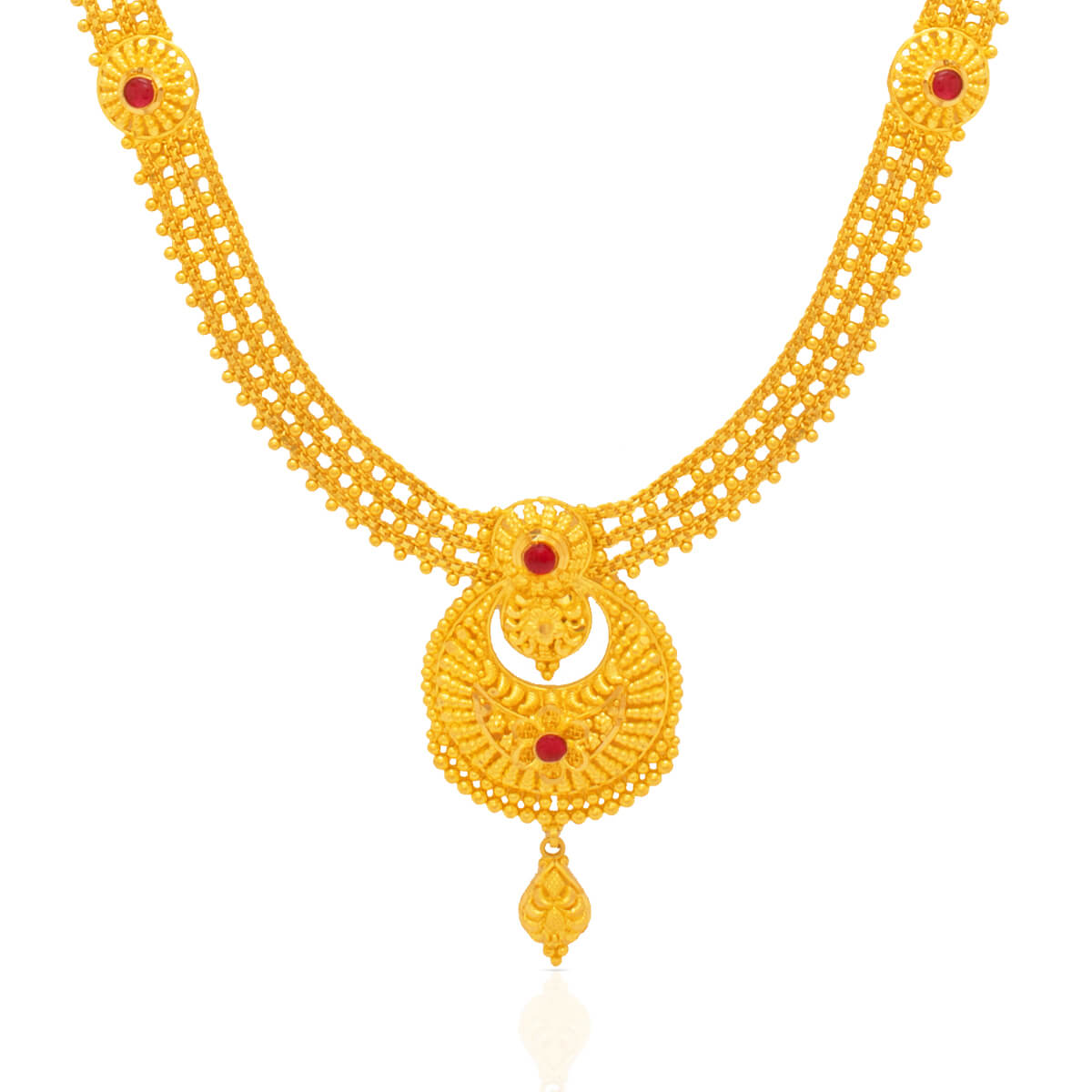 Gentle Charm Long Gold Necklace