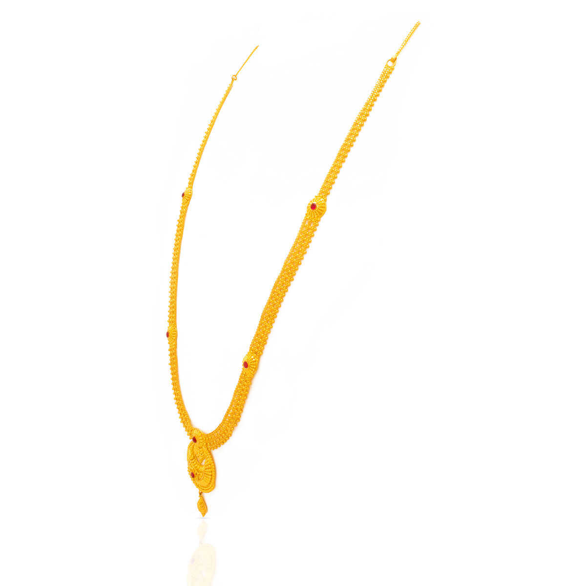 Gentle Charm Long Gold Necklace