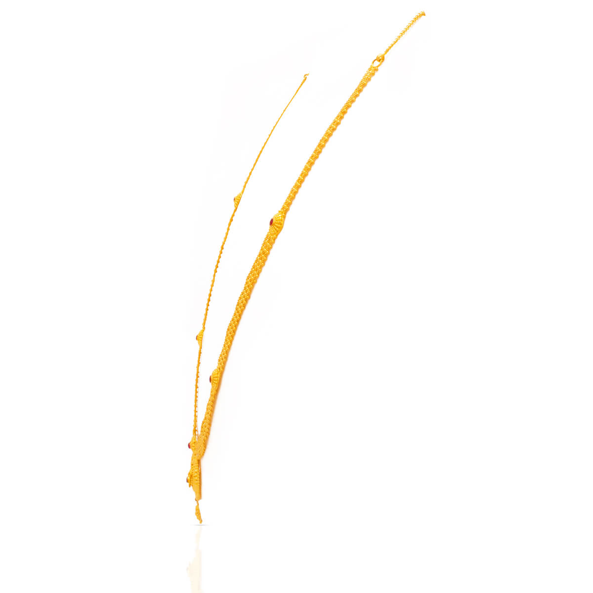 Gentle Charm Long Gold Necklace