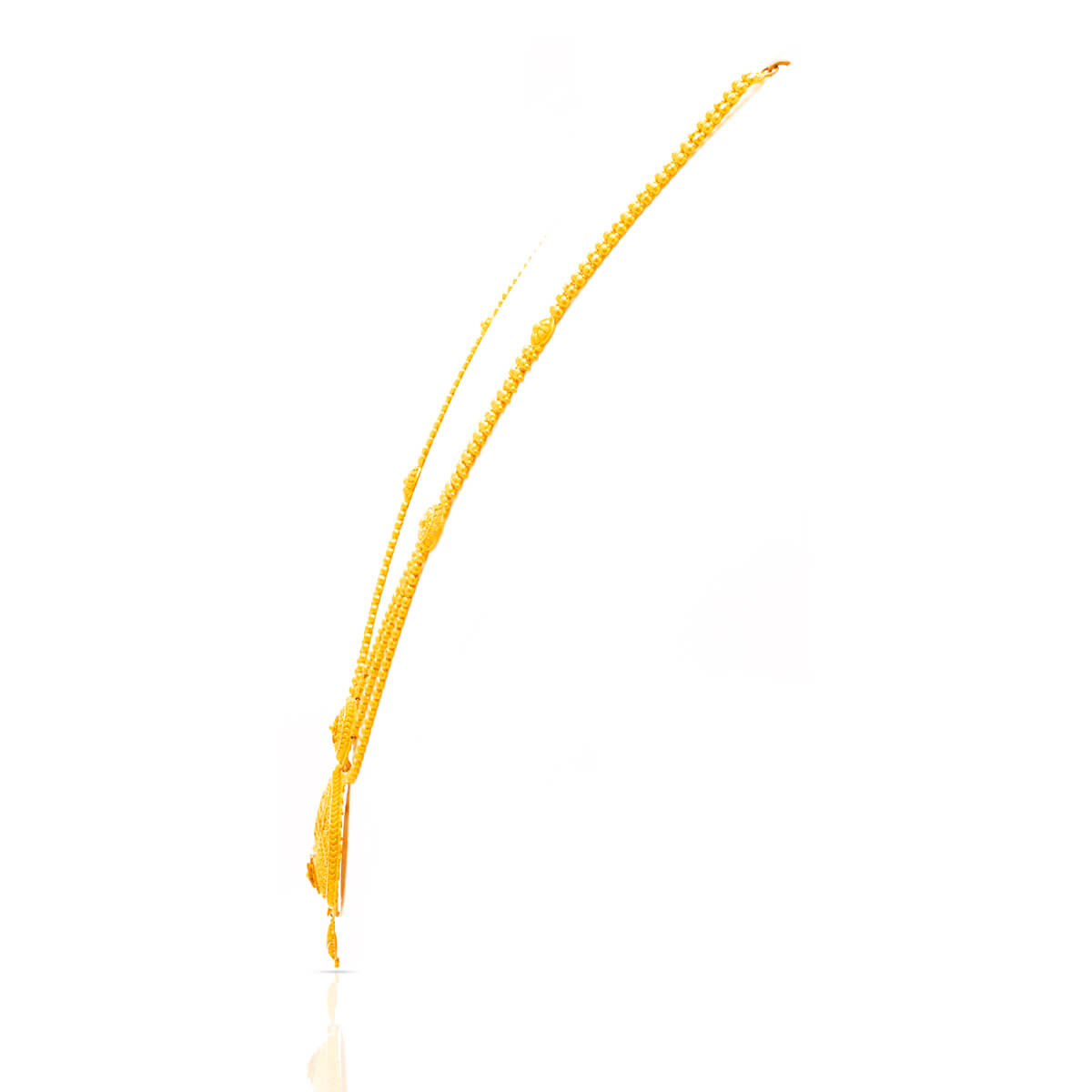 Gleaming Grace Long Gold Necklace