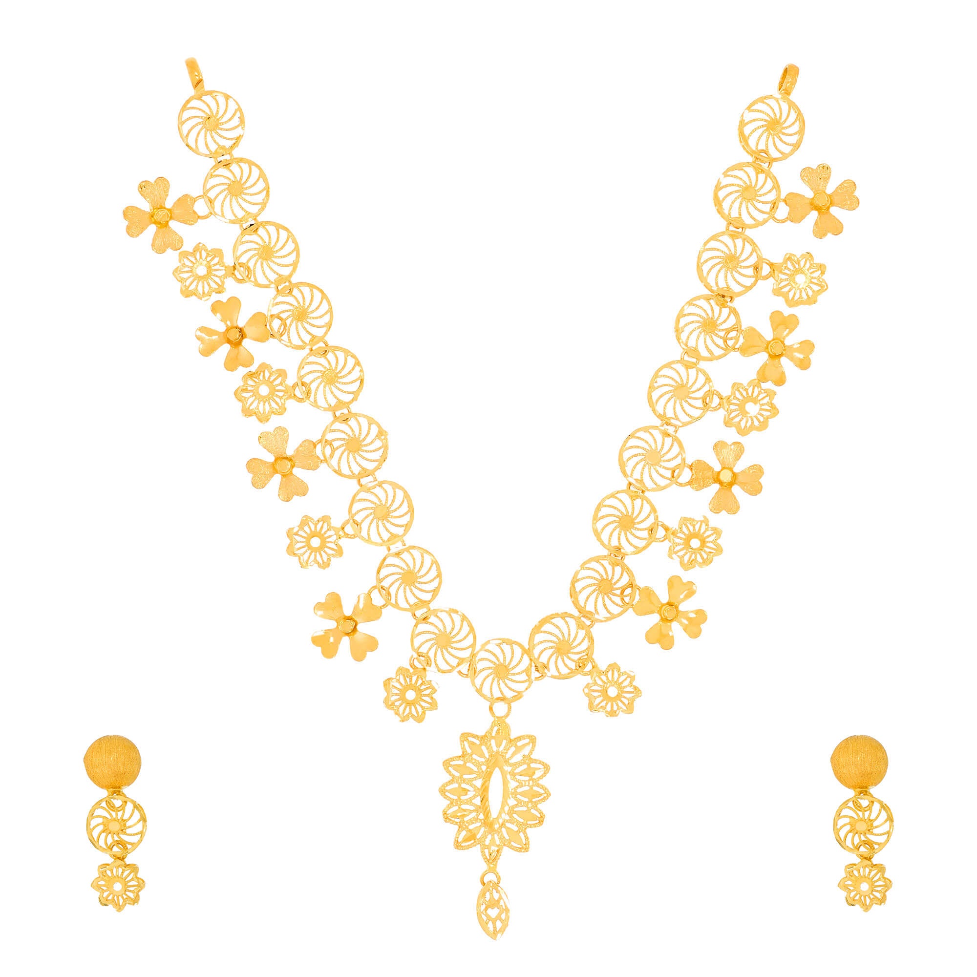 Wedding Blossoms Gold Necklace