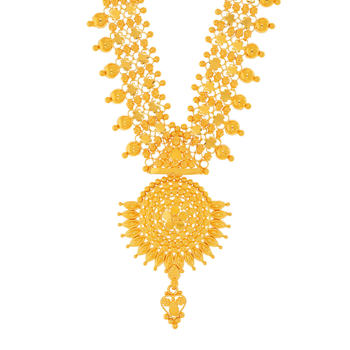 Classic Radiance Long Gold Necklace