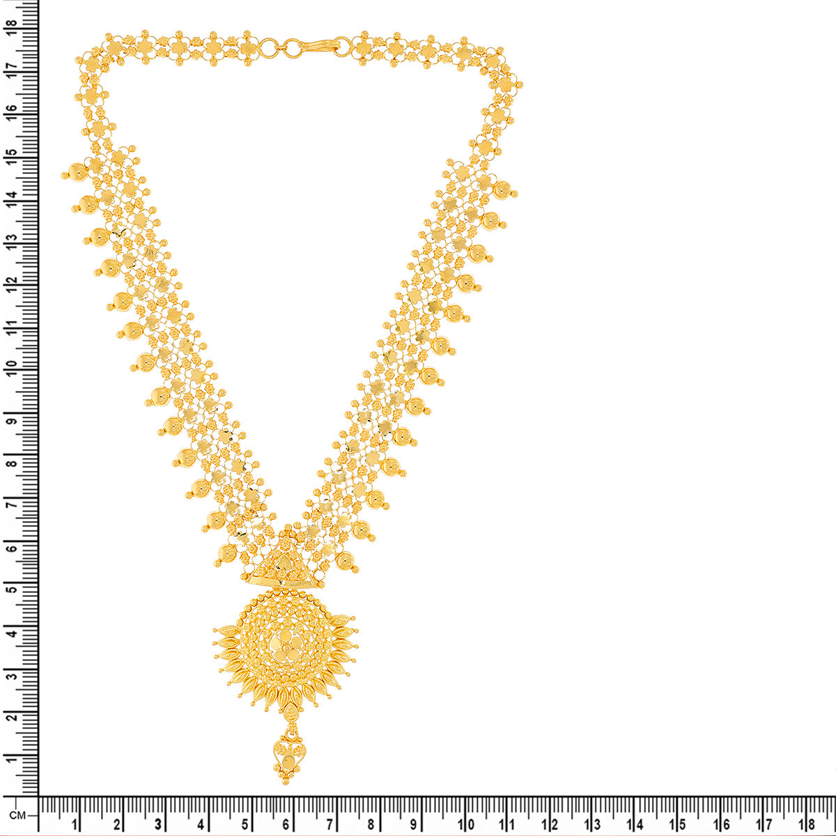 Classic Radiance Long Gold Necklace