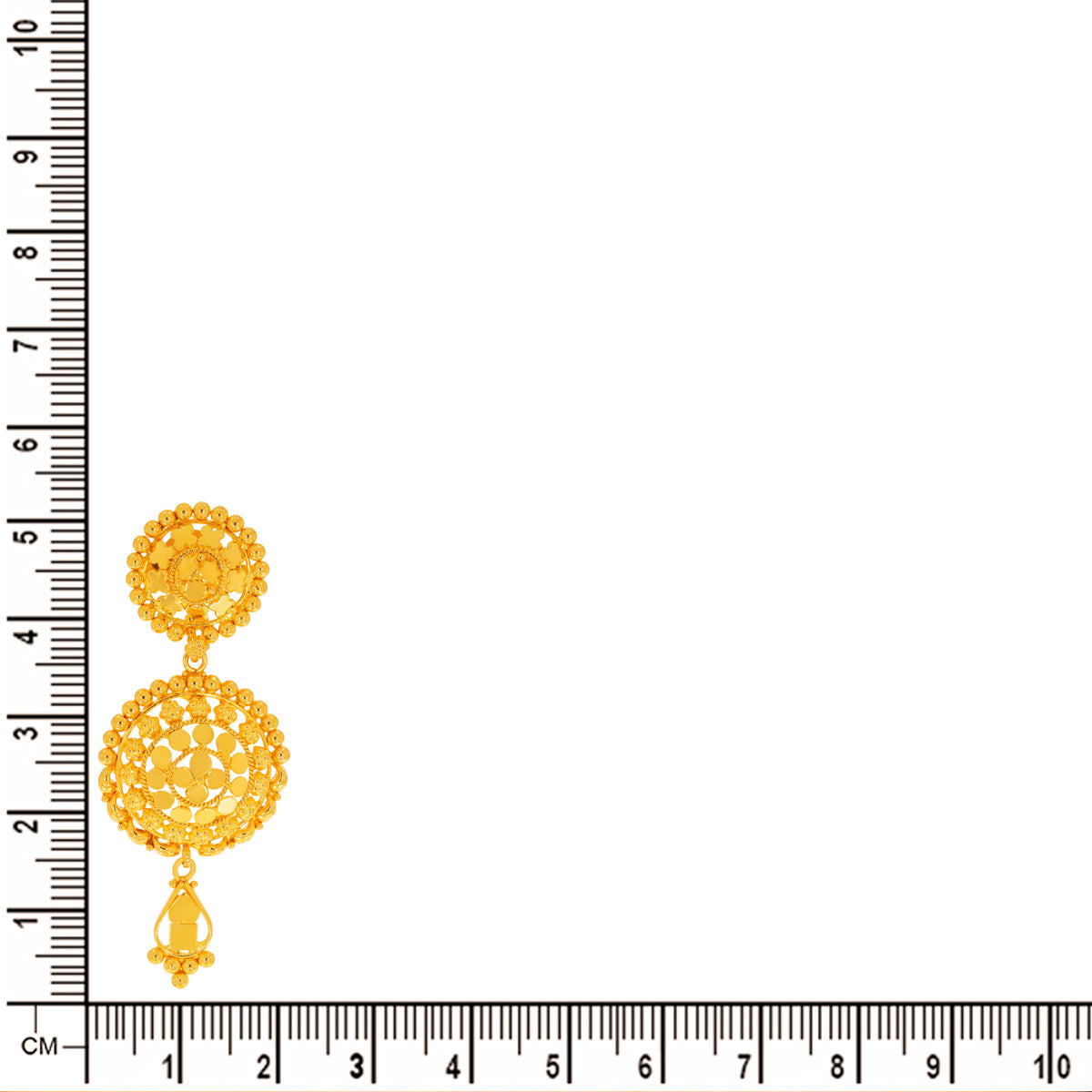 Gleaming Charm Long Gold Necklace