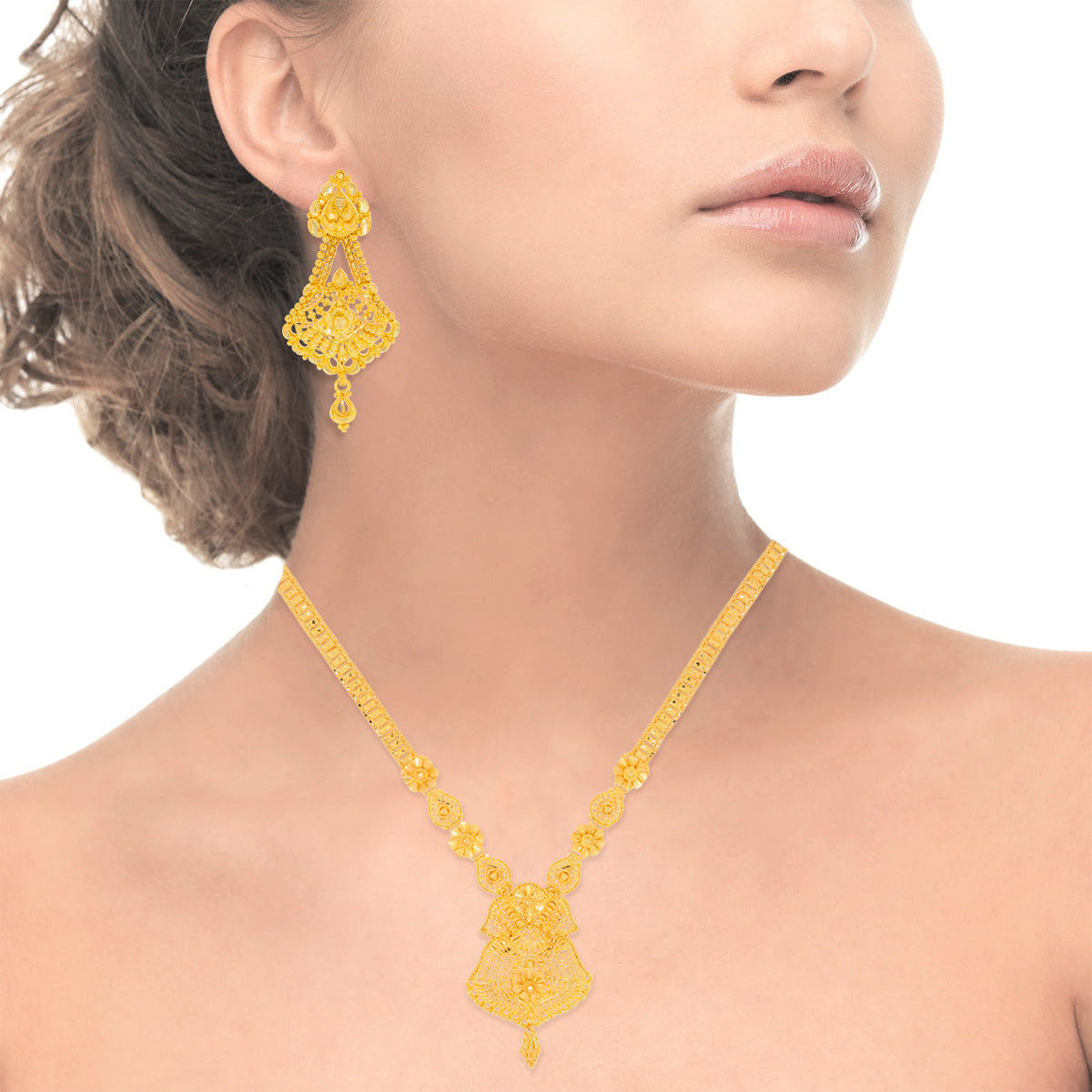 Luxurious Grace Wedding Gold Necklace