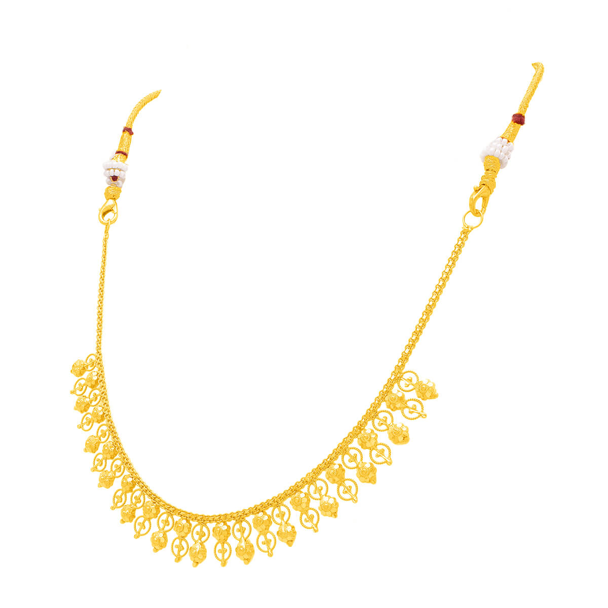 Graceful Gleam Gold Short Necklace