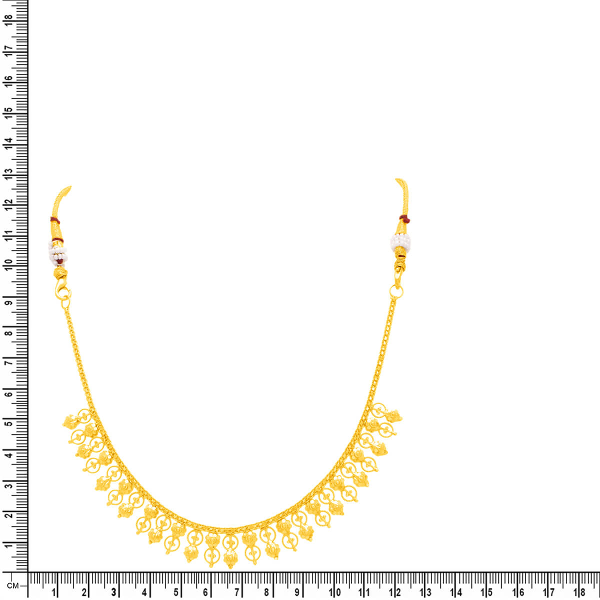 Graceful Gleam Gold Short Necklace