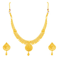Luminous Charm Wedding Gold Necklace