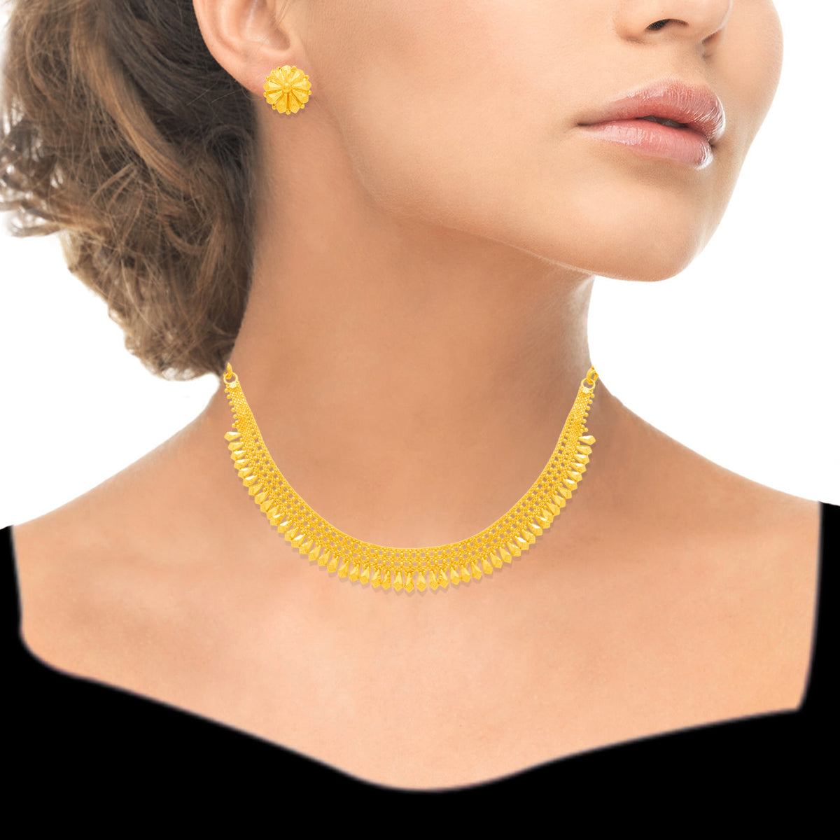 Classic Glow Gold Short Necklace