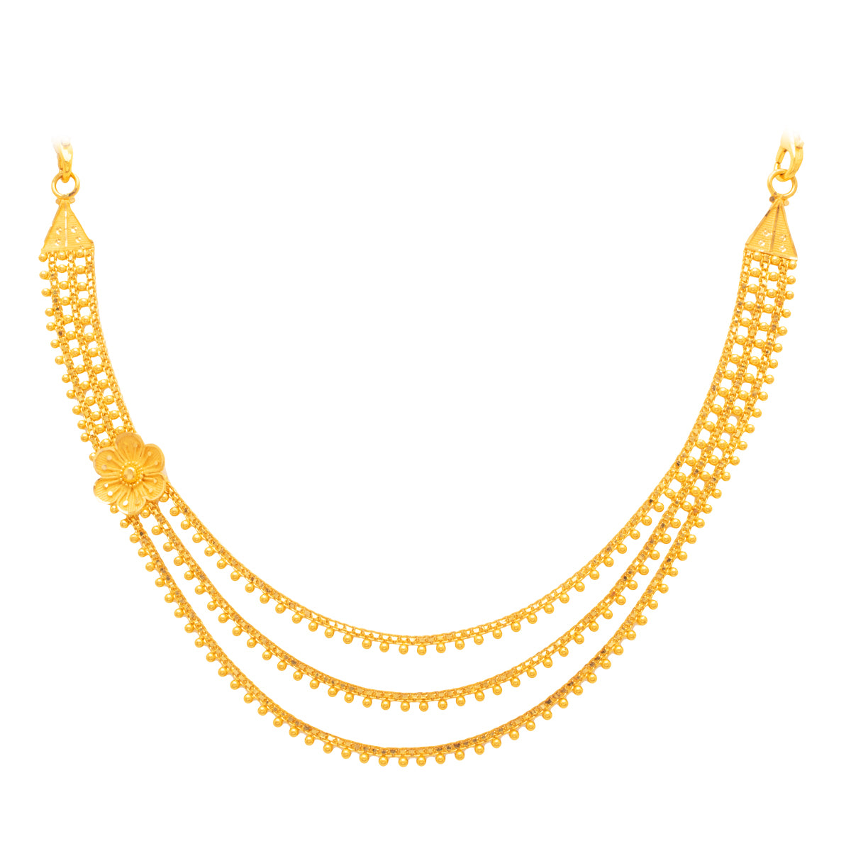 Gleaming Poise Gold Layer Necklace