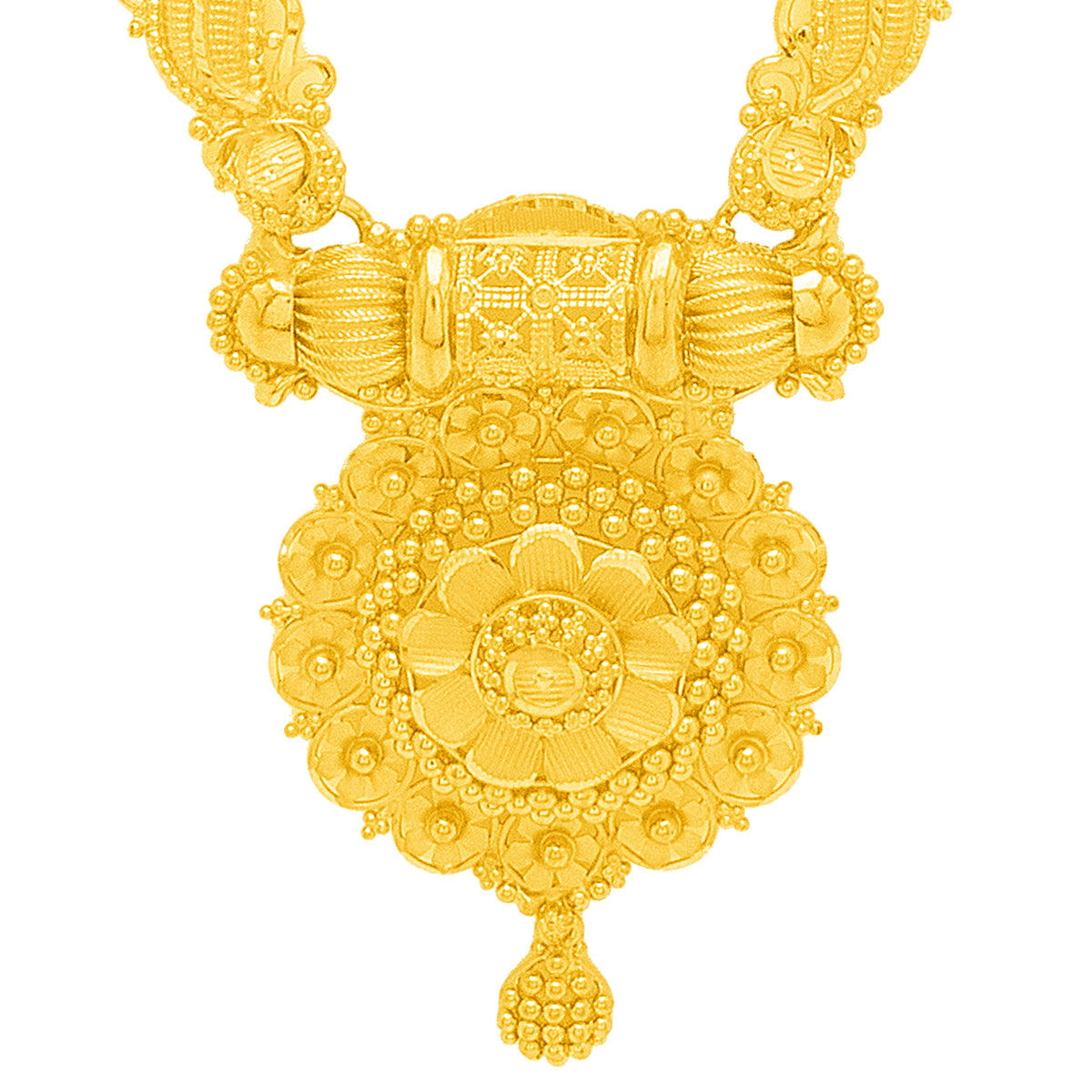 Gleaming Elegance Long Gold Necklace