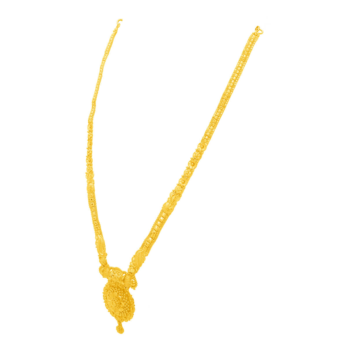 Gleaming Elegance Long Gold Necklace