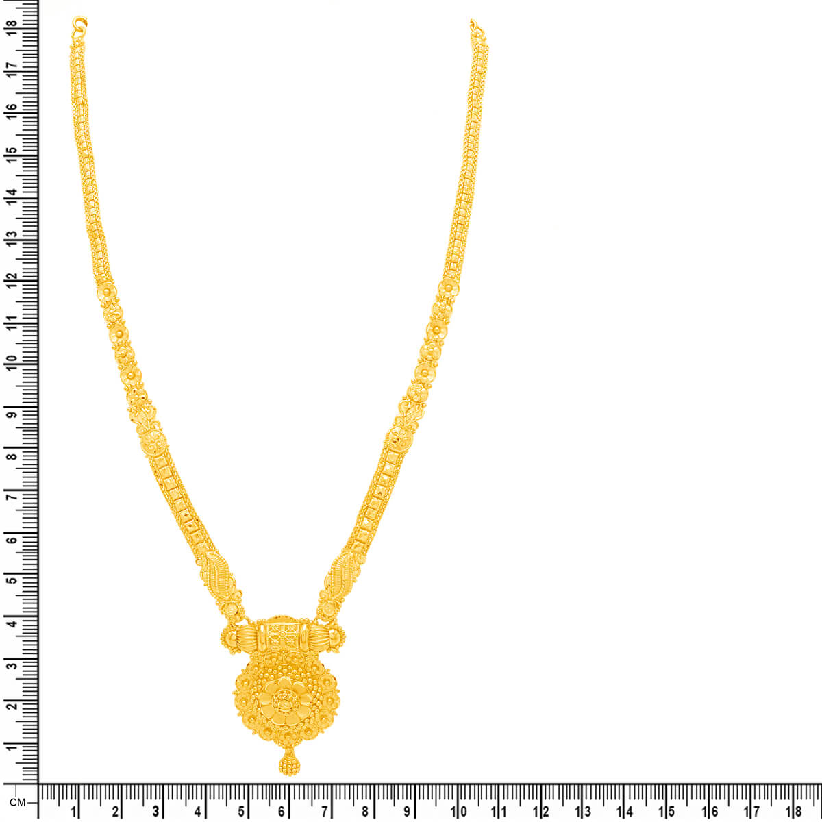 Gleaming Elegance Long Gold Necklace