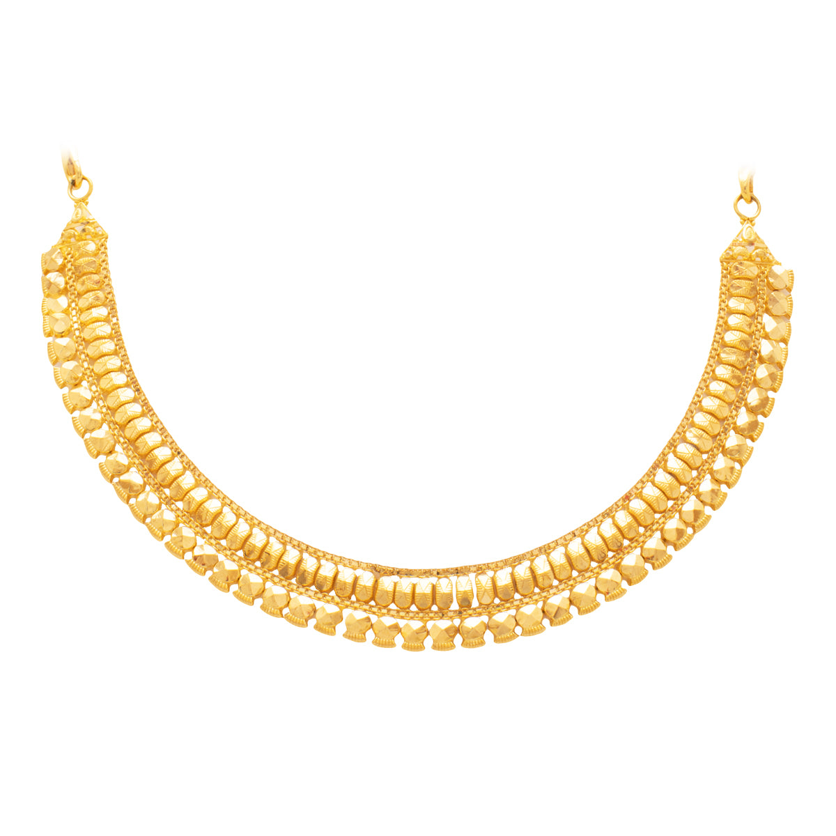 Gold Short Necklace with Classy Bold