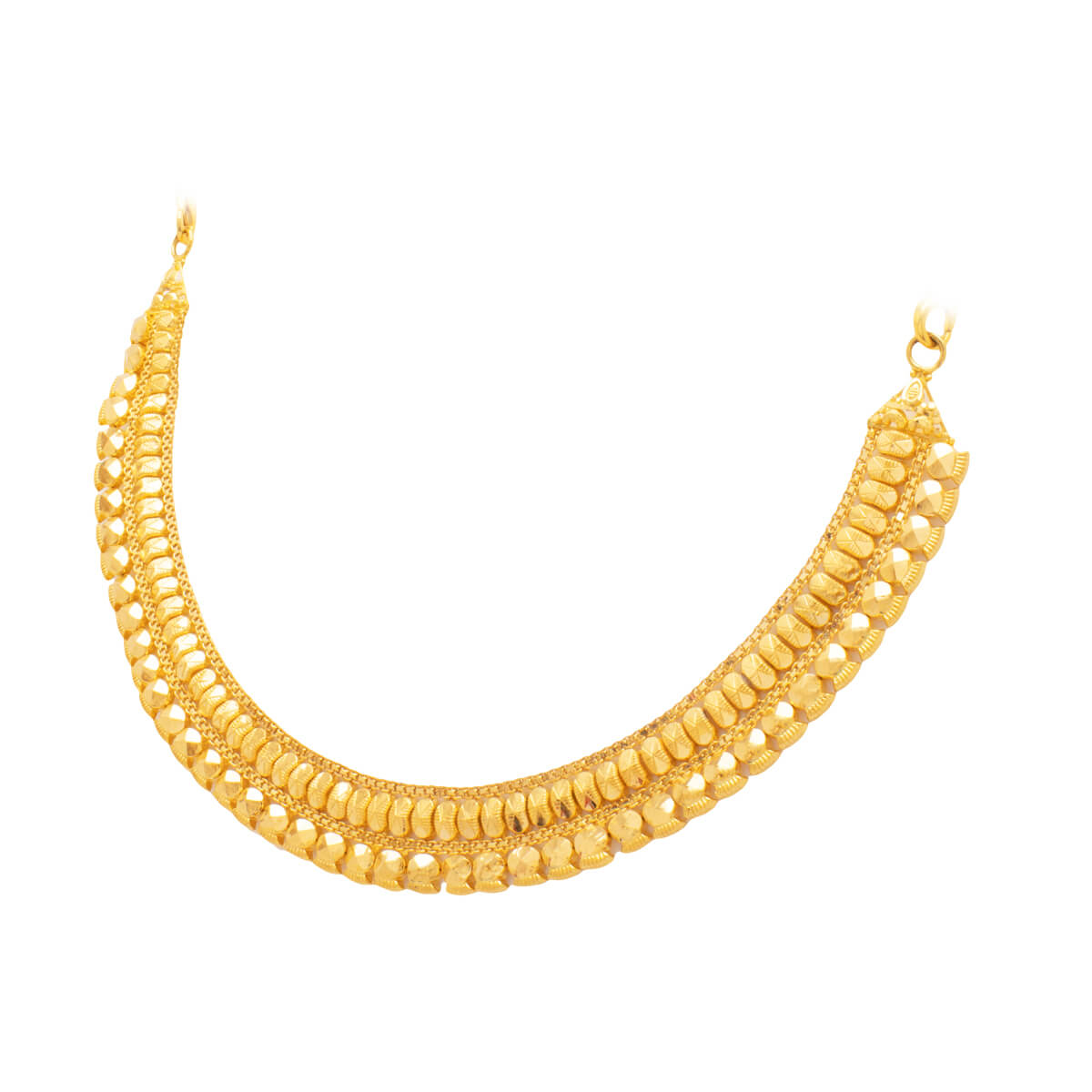 Gold Short Necklace with Classy Bold