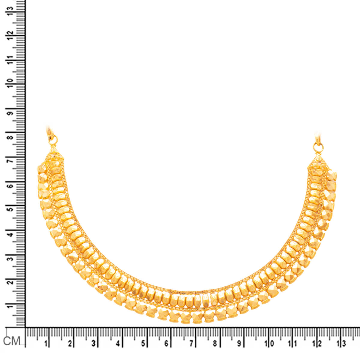 Gold Short Necklace with Classy Bold