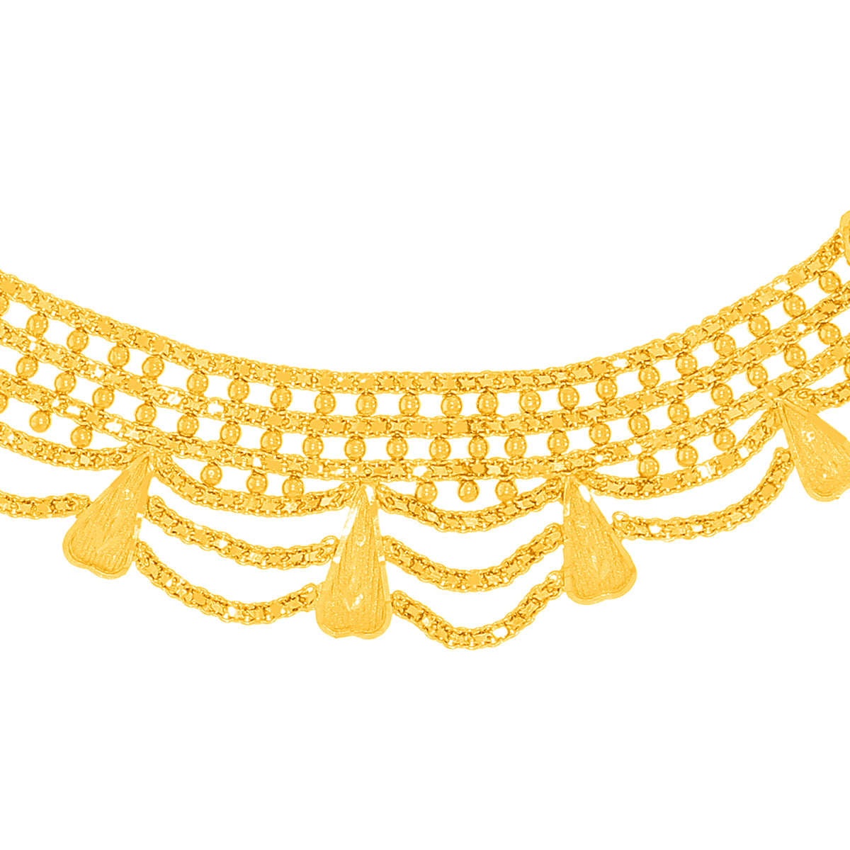 Splendid Grace Gold Short Necklace