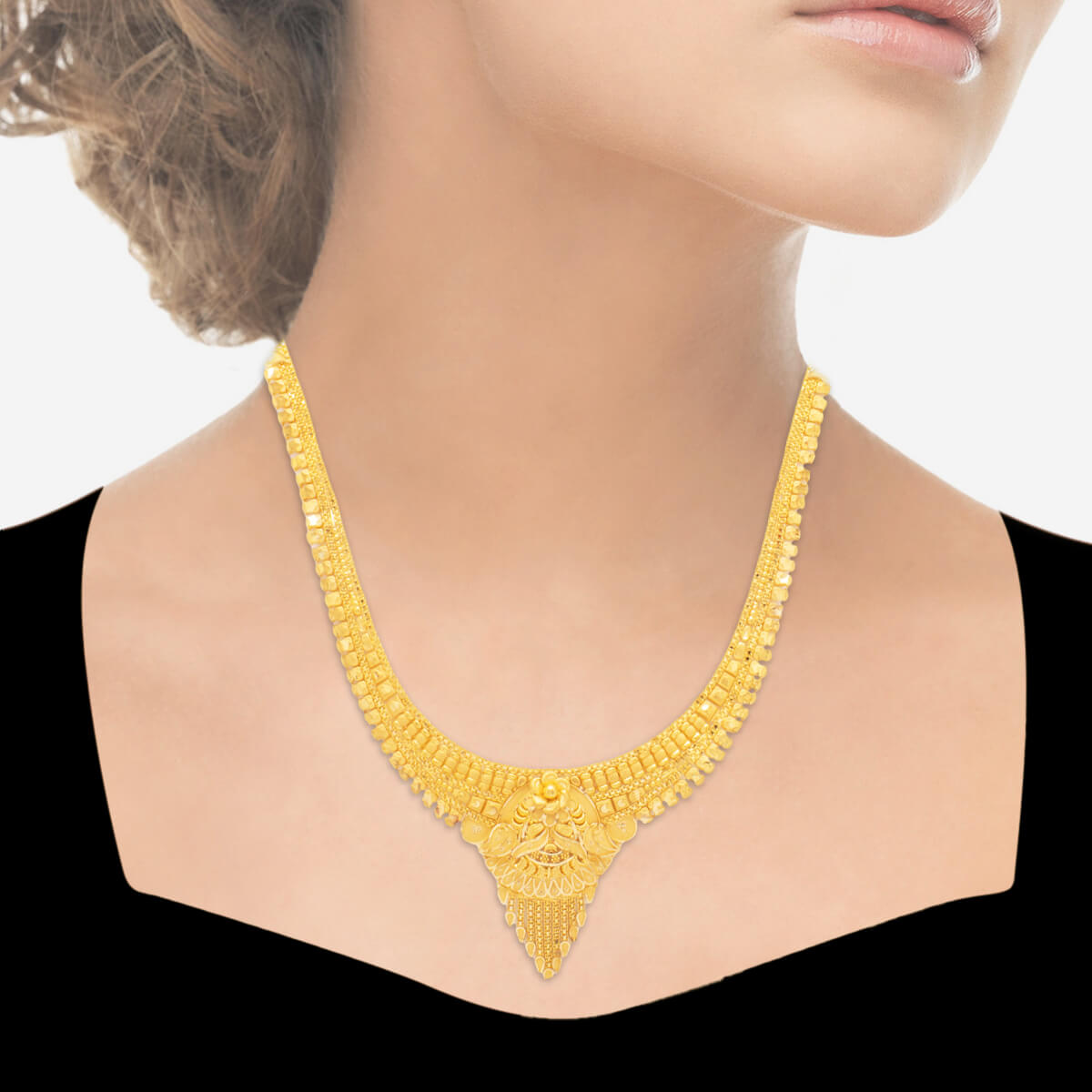 Luxurious Grace Long Gold Necklace