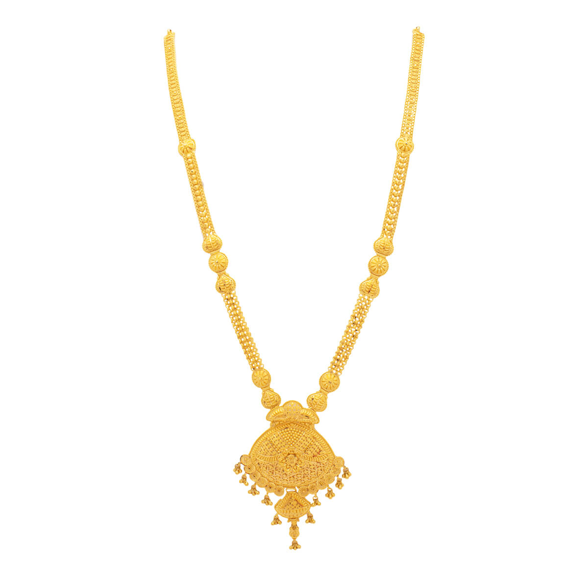 Pristine Charm Long Gold Necklace