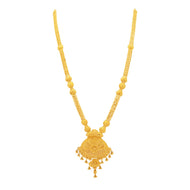 Pristine Charm Long Gold Necklace