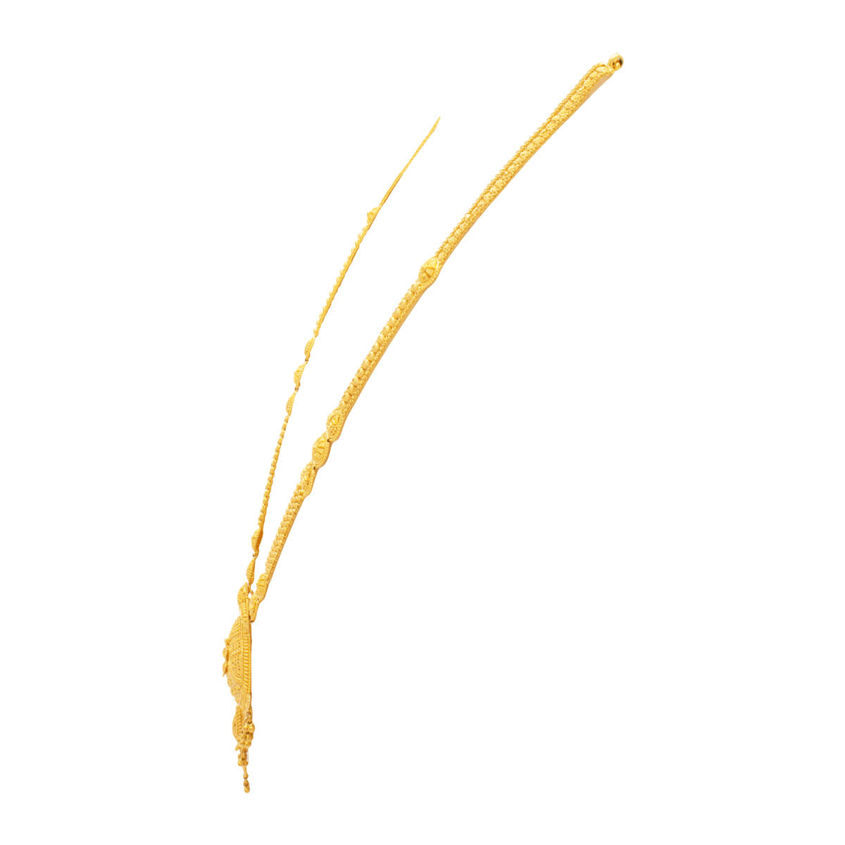 Pristine Charm Long Gold Necklace