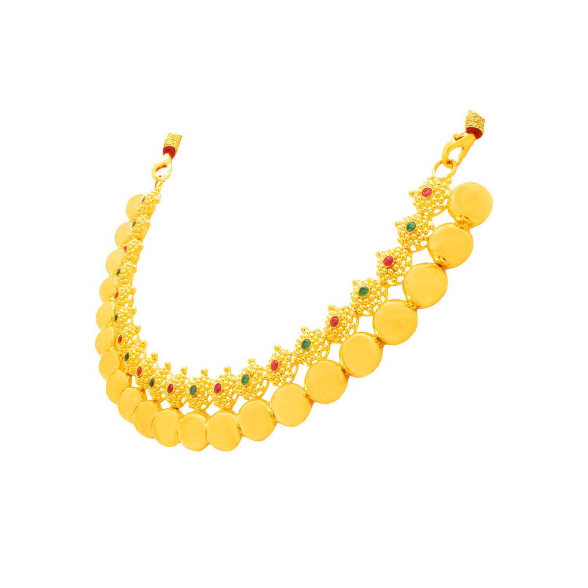 Gold Short Necklace with Minimalist Glow