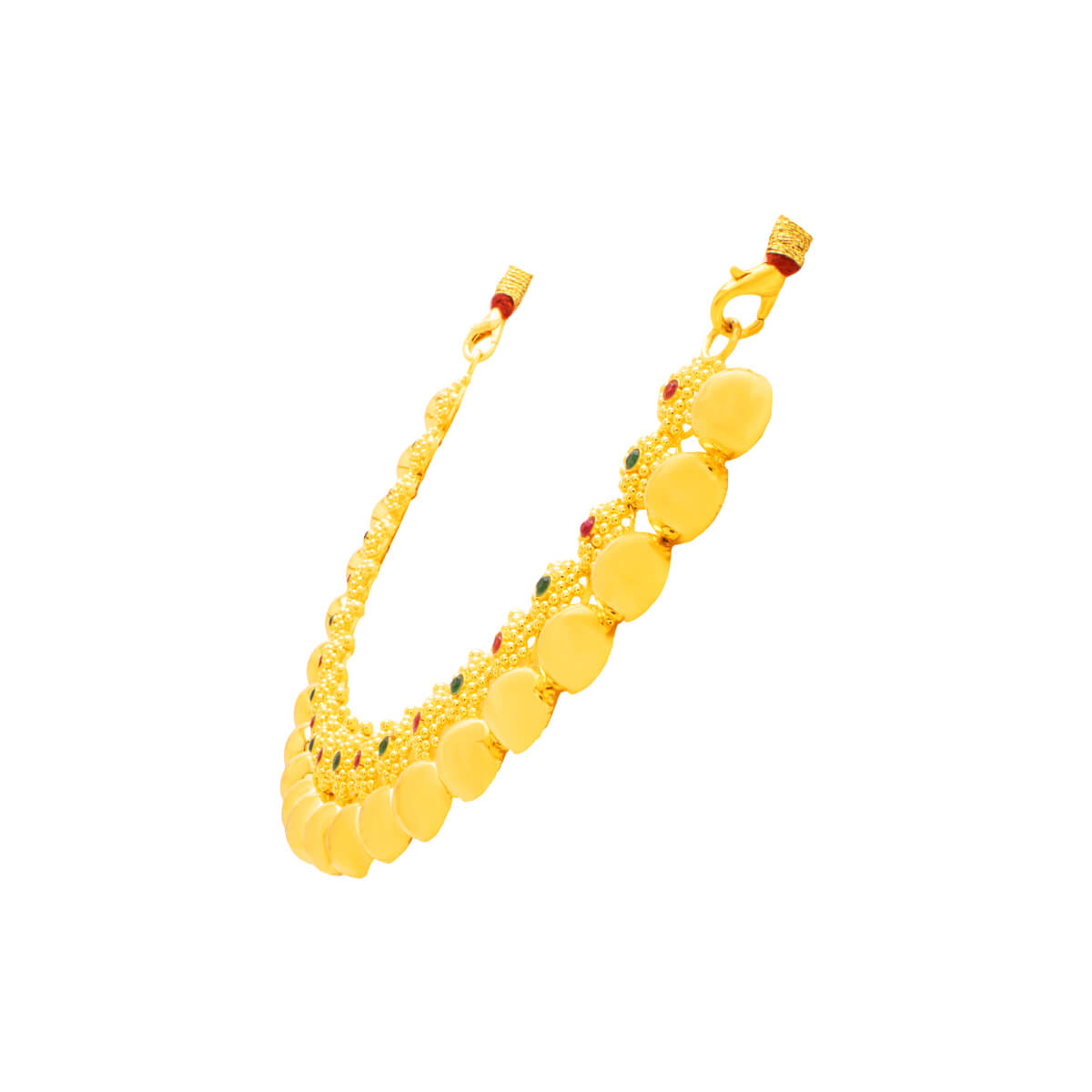 Gold Short Necklace with Minimalist Glow