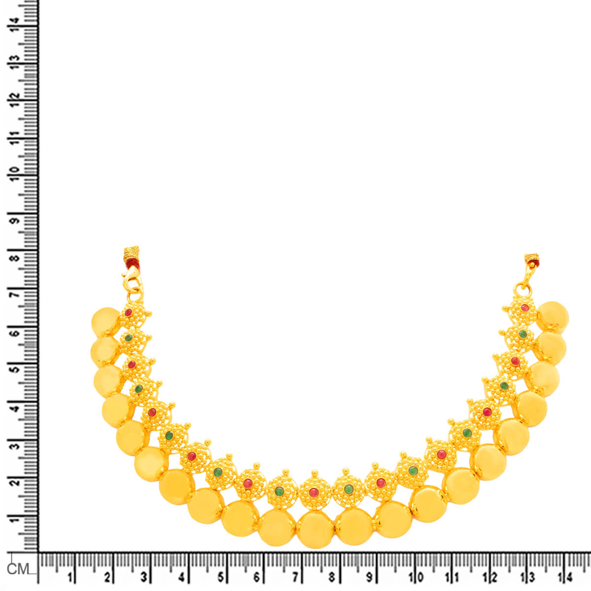 Gold Short Necklace with Minimalist Glow
