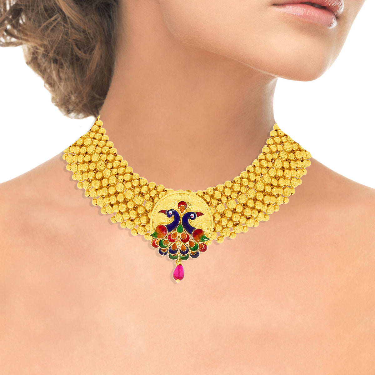 Chromatic Majestic Peacock Gold Thushi