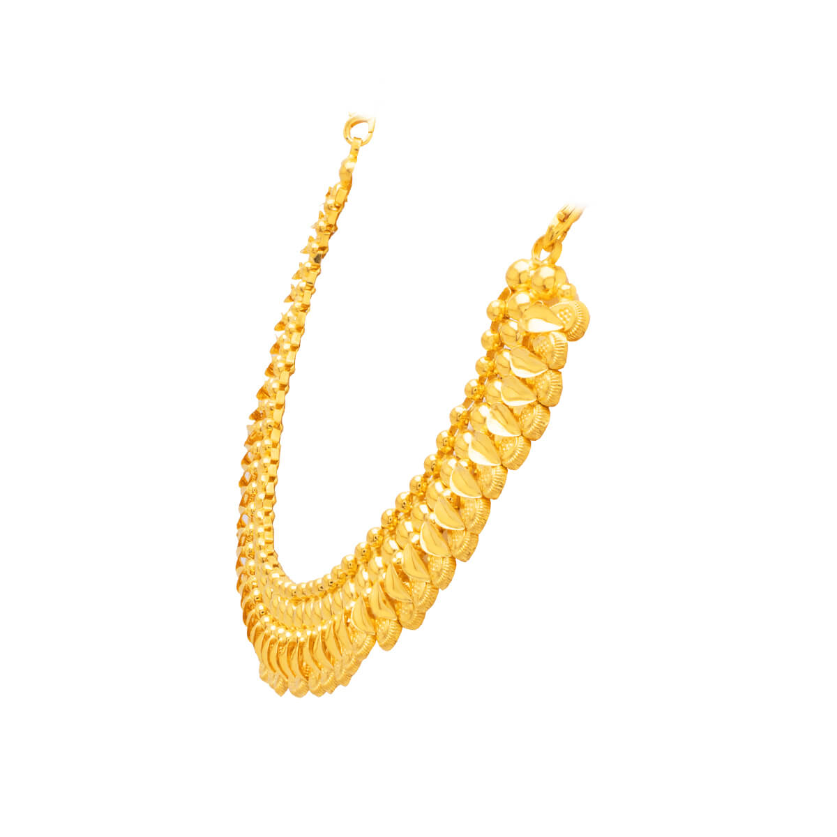 Bold Gleam Gold Short Necklace