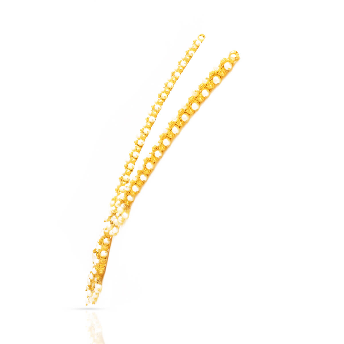 Royal Cuboid Gold Short Necklace