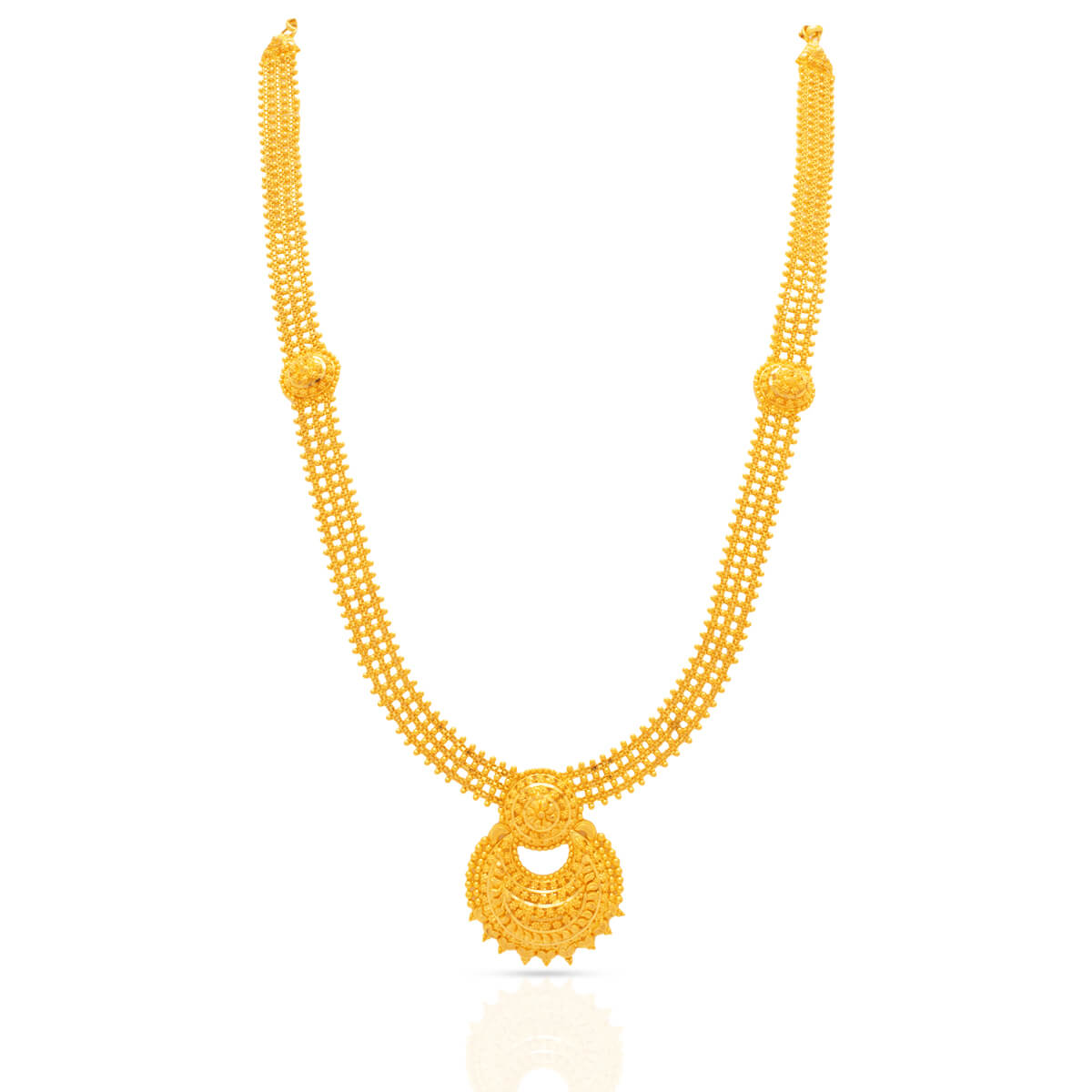 Classic Gleam Long Gold Necklace