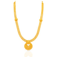 Classic Gleam Long Gold Necklace