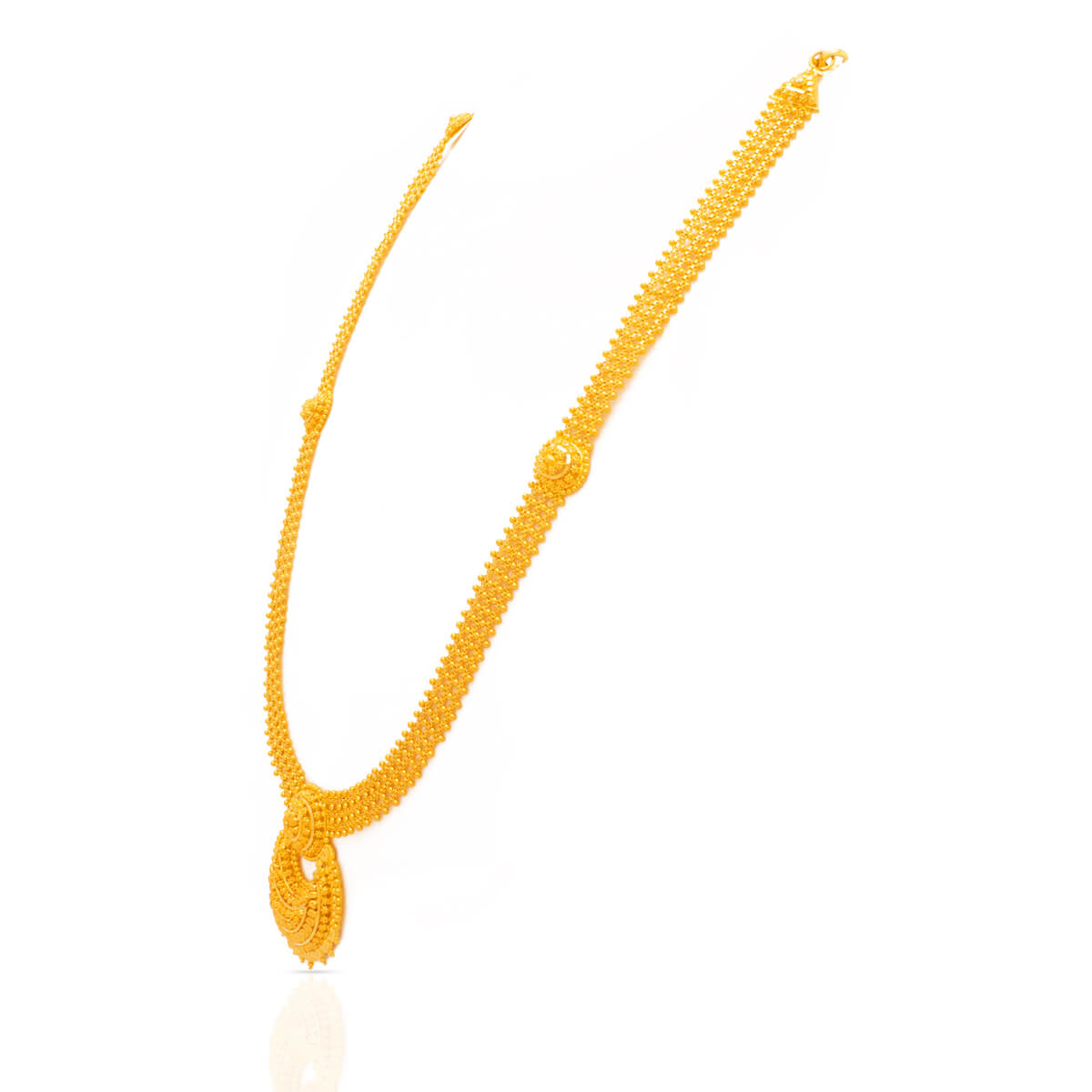 Classic Gleam Long Gold Necklace