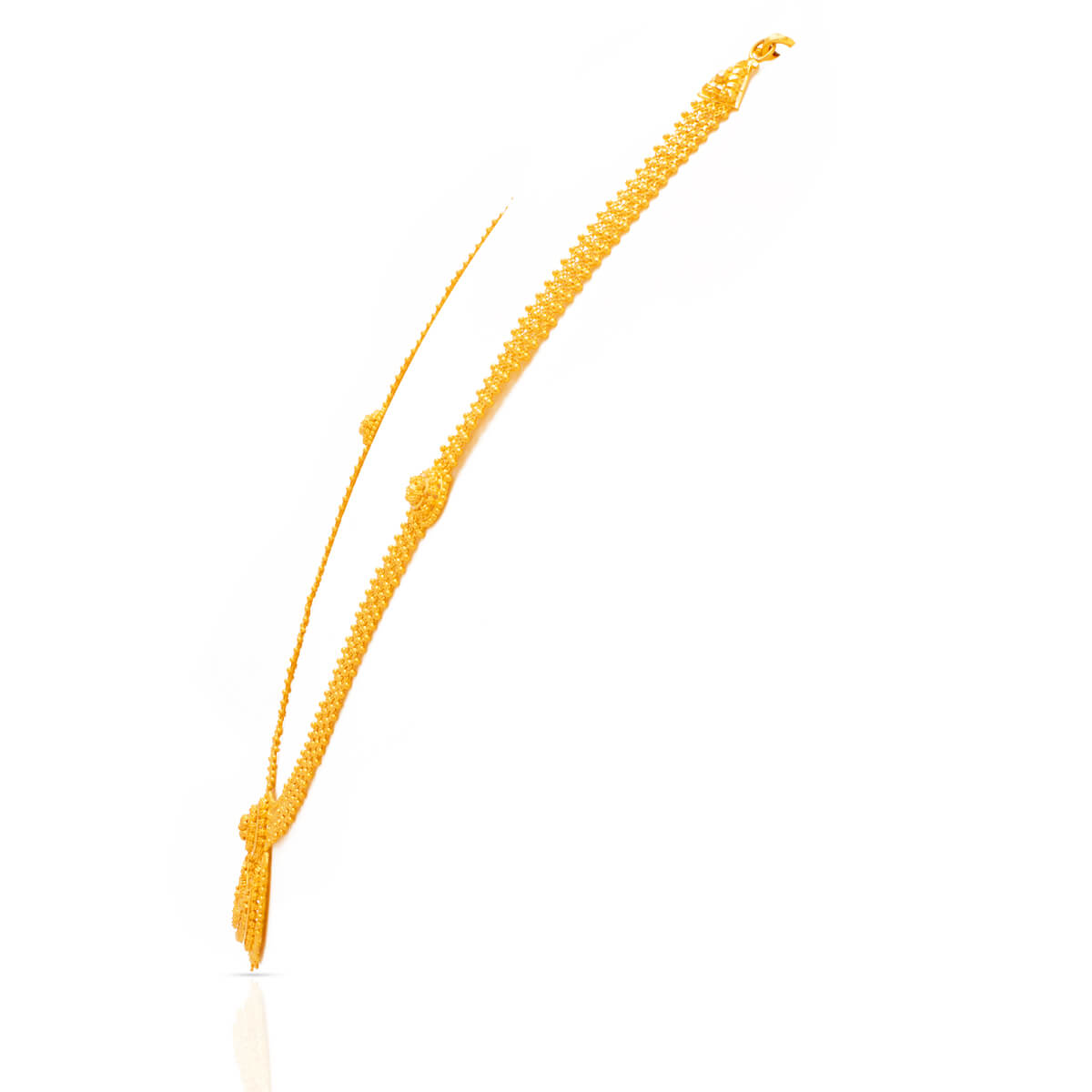 Classic Gleam Long Gold Necklace