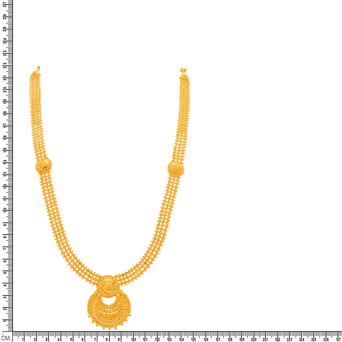 Classic Gleam Long Gold Necklace