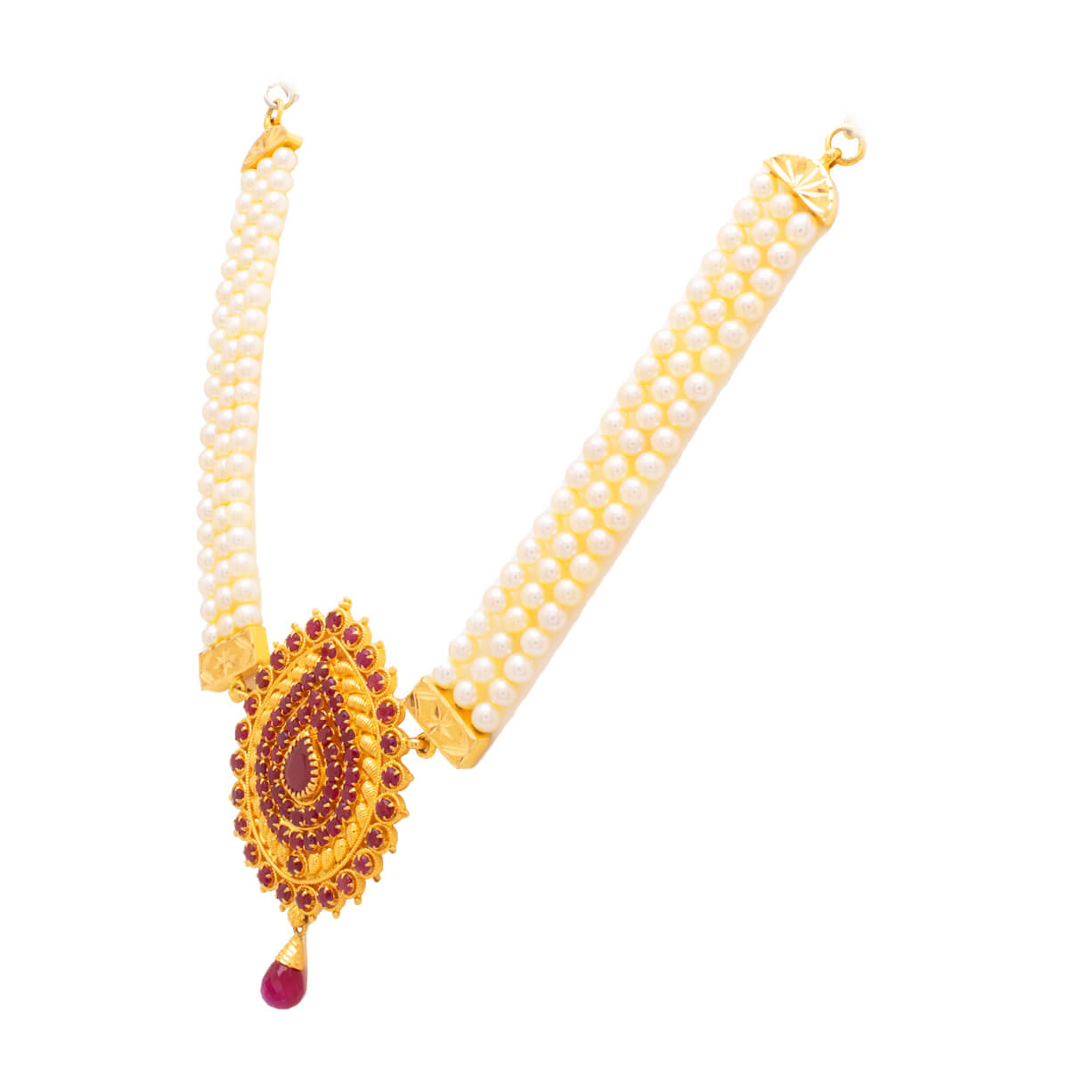 Royal Opulence Gold Short Necklace