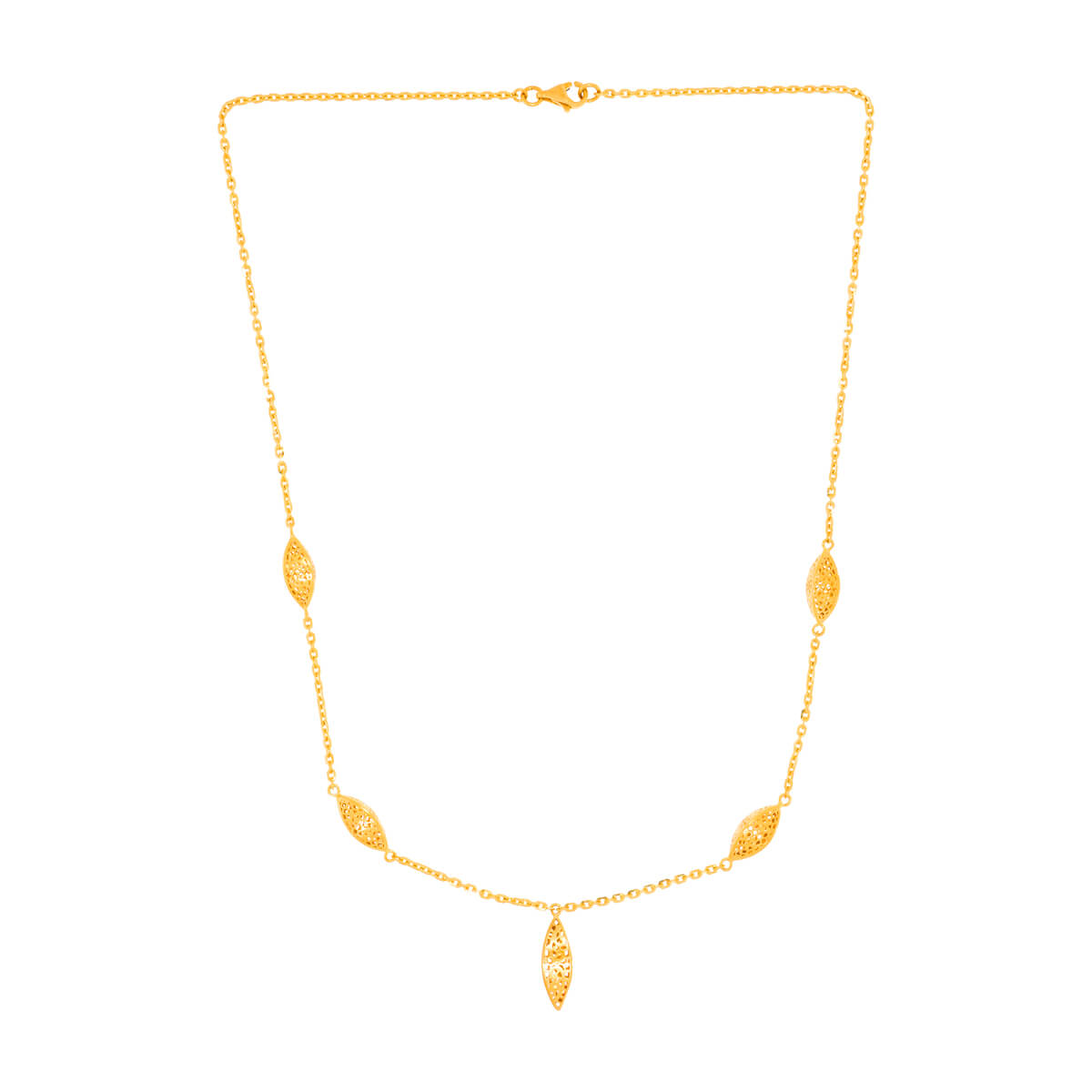 Gracile Glow Gold Short Necklace