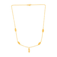 Gracile Glow Gold Short Necklace