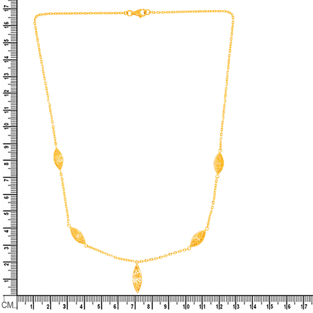 Gracile Glow Gold Short Necklace