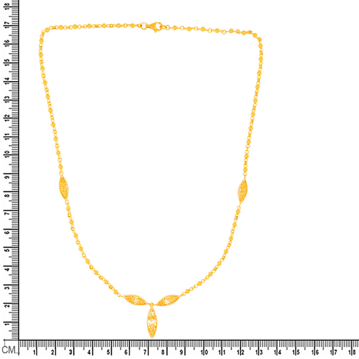 Gracile Gleam Gold Short Necklace