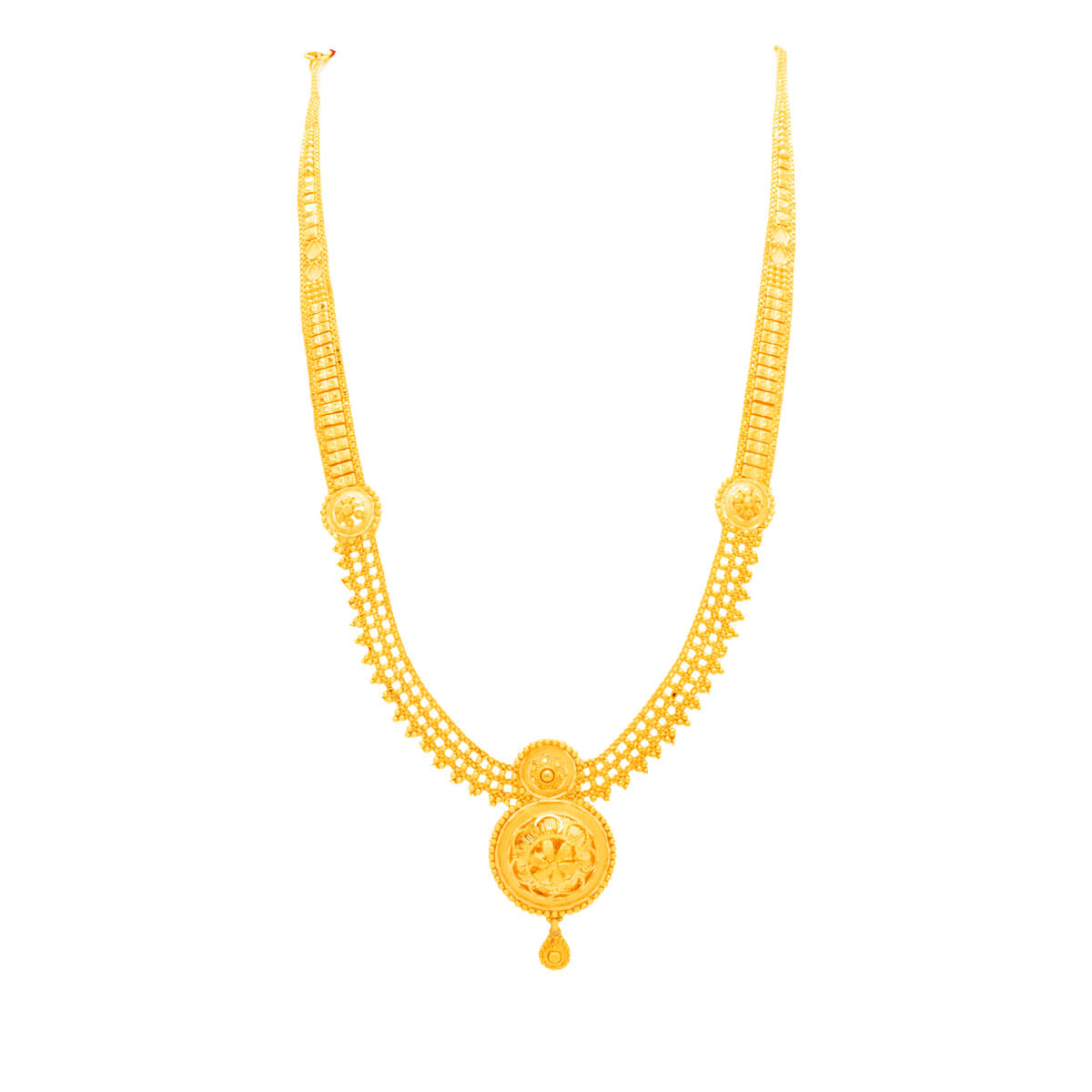 Captivating Gleam Long Gold Necklace