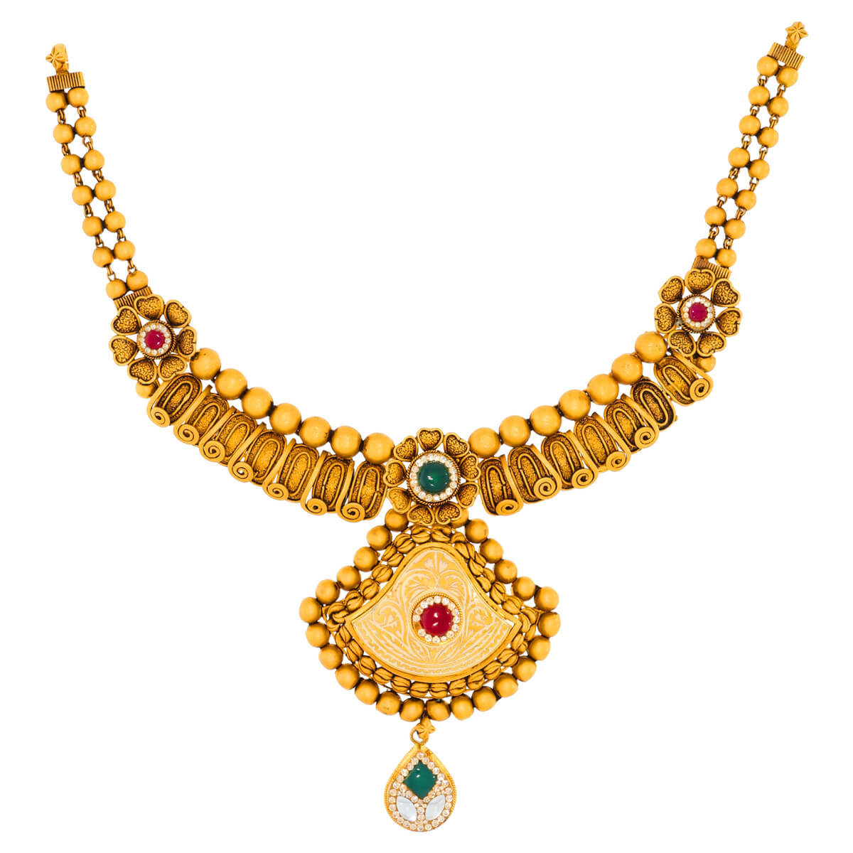 Vintage Opulence Wedding Gold Necklace