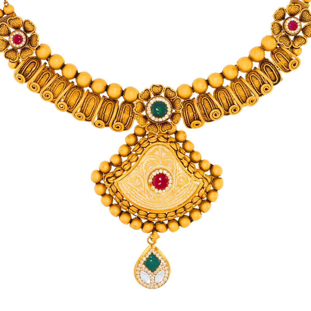 Vintage Opulence Wedding Gold Necklace