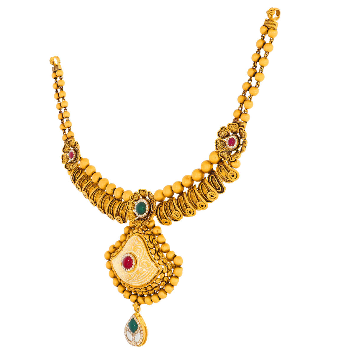 Vintage Opulence Wedding Gold Necklace