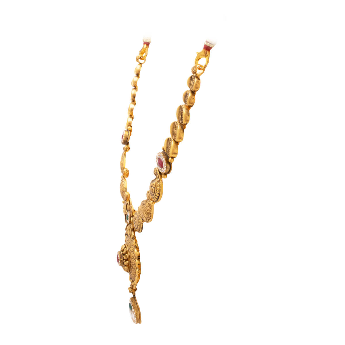 Gold Short Necklace with Classic Opulence