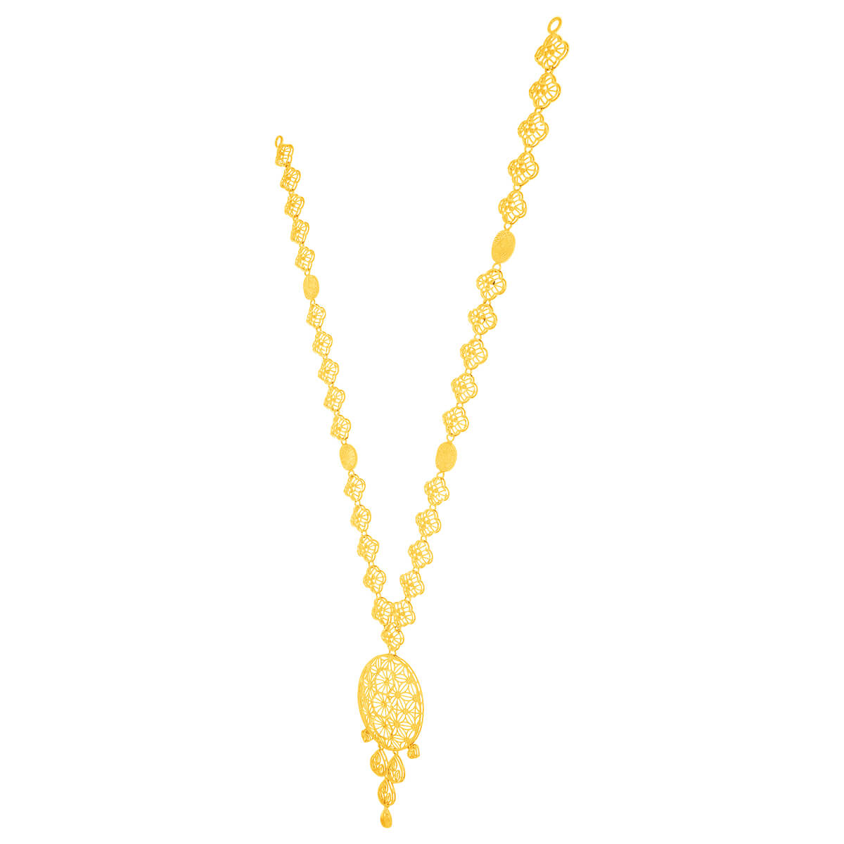 Captivating Elegance Long Gold Necklace